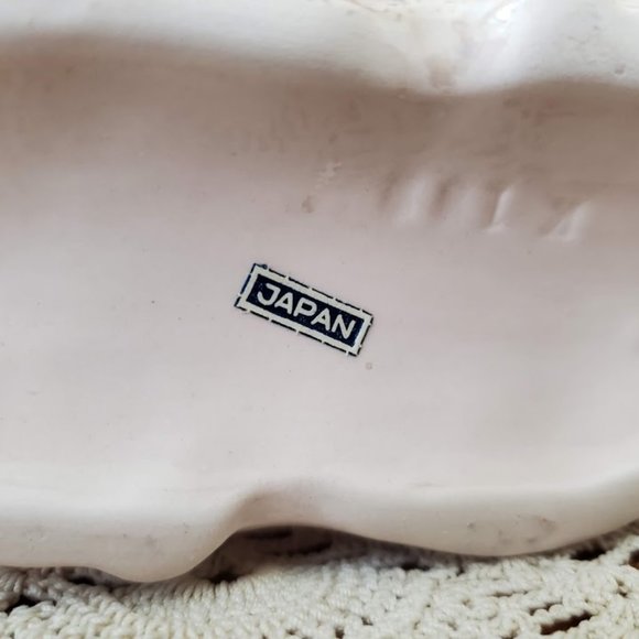 Vintage MCM Betson Pottery Hand Painted Planter & Taper Candle Holders Pink/Gold - Picture 8 of 16